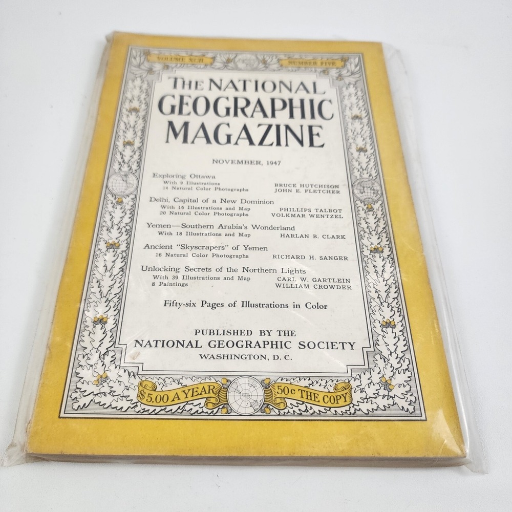 National Geographic Magazine November‎ 1947 No Insert